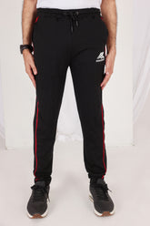 Interlock Classic Black with Red Stripes