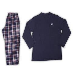 Flannel Plaid Midnight Blue Relaxed Winter Pajama